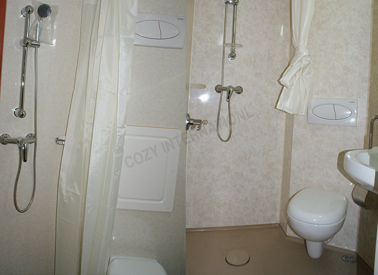 Предварительно изготовленные сантехнические блоки для бутиков, предназначенные для судов