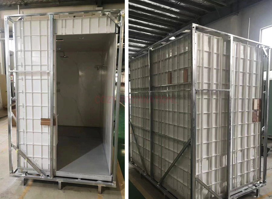 Модульные туалетные модули, собранные в пупырышки, могут быть настроены по индивидуальным предпочтениям